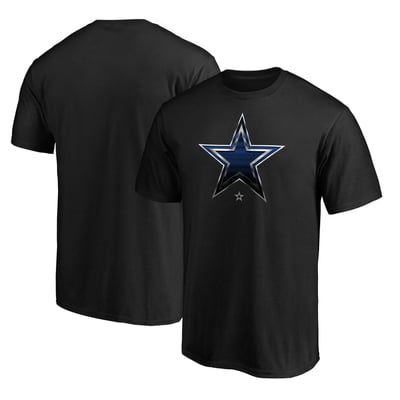 Dallas Cowboys Midnight Mascot Team Logo T-Shirt - Black