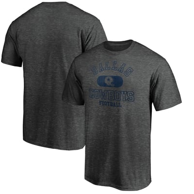 Dallas Cowboys Varsity Issued Throwback T-Shirt - Heather Charcoal
