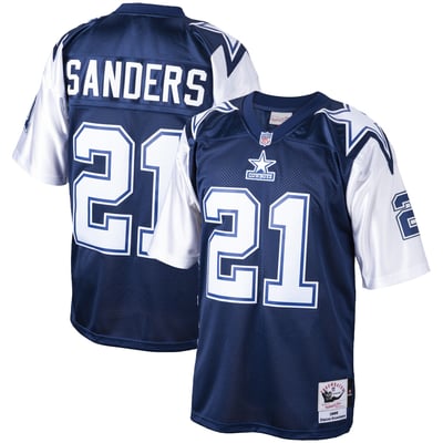 Deion Sanders Dallas Cowboys Mitchell & Ness Big & Tall 1995 Retired Player Replica Jersey - Navy