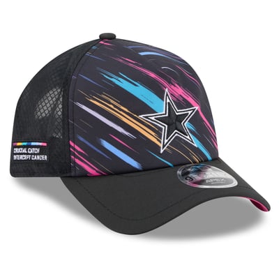 Dallas Cowboys New Era 2026 NFL Crucial Catch 9FORTY Apex Adjustable Hat - Black