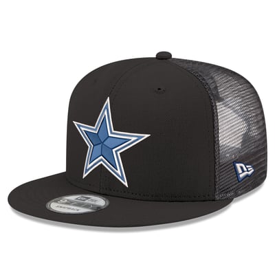  Dallas Cowboys New Era Core Team 9FIFTY Trucker Snapback Hat - Black