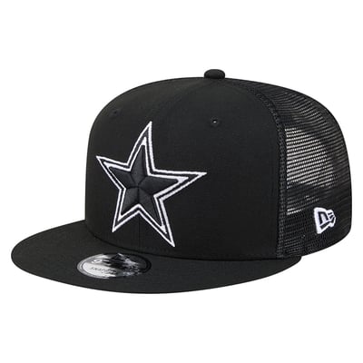  Dallas Cowboys New Era Main 9FIFTY Trucker Snapback Hat - Black