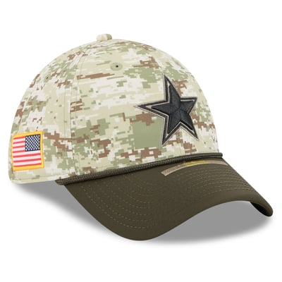  Dallas Cowboys New Era 2025 Salute to Service 39THIRTY Flex Hat - Camo