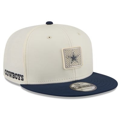  Dallas Cowboys New Era 2026 NFL Training Camp 9FIFTY Snapback Hat - Cream/Navy