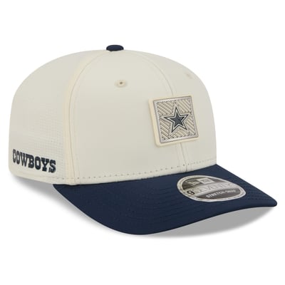  Dallas Cowboys New Era 2026 NFL Training Camp 9SEVENTY Adjustable Hat - Cream/Navy
