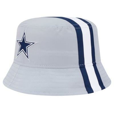 Dallas Cowboys New Era Helmet Bucket Hat - Gray