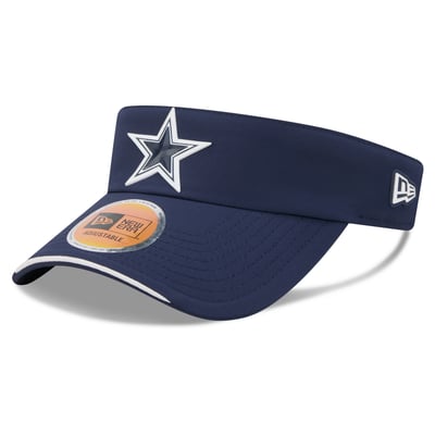 Dallas Cowboys New Era 2026 Sideline Adjustable Visor - Navy