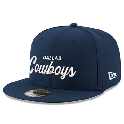  Dallas Cowboys New Era Core Team Script 9FIFTY Snapback Hat - Navy