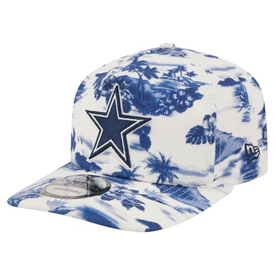 Dallas Cowboys New Era Tropics 19TWENTY Adjustable Hat - White