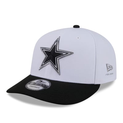  Dallas Cowboys New Era 2026 NFL Draft Pre-Curved 9FIFTY Snapback Hat - White/Black
