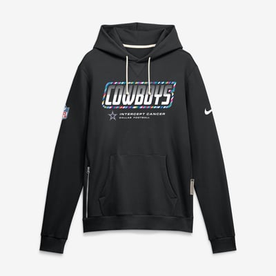 Dallas Cowboys Nike 2026 NFL Crucial Catch Sideline Standard Issue Dri-FIT Pullover Hoodie - Black