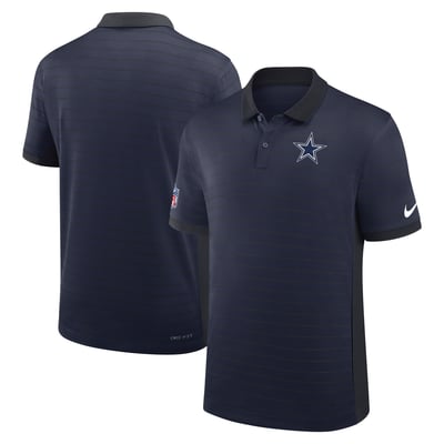 Dallas Cowboys Nike Sideline Victory Stripe Dri-FIT Polo - Navy