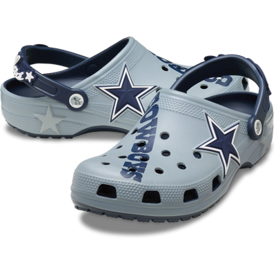  Dallas Cowboys Crocs Unisex Classic Clog - Silver