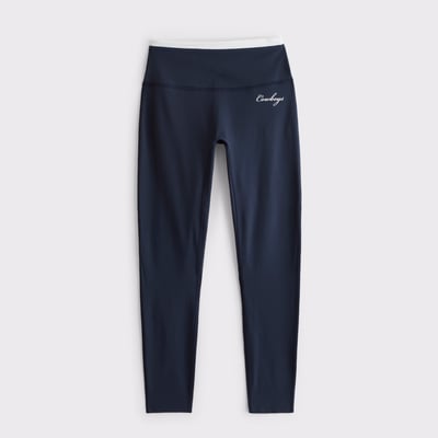 Dallas Cowboys Abercrombie & Fitch Women's YPB studioFLEX 7/8-Length Legging - Navy