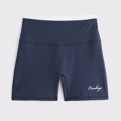 Dallas Cowboys Abercrombie & Fitch Women's YPB studioFLEX Bike Short - Navy