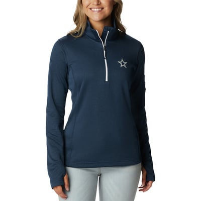 Dallas Cowboys Columbia Women's Park View Omni-Wick Half-Zip Top - Navy