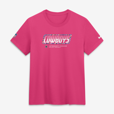  Dallas Cowboys Nike Women's 2026 NFL Crucial Catch Tri-Blend Dri-FIT T-Shirt - Pink