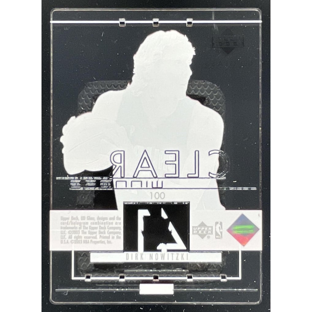 2002-03 Upper Deck Glass #100 Dirk Nowitzki