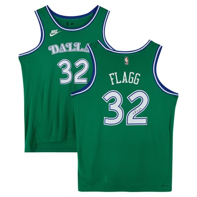 Cooper Flagg Dallas Mavericks Autographed Fanatics Authentic Green Nike Classic Edition Swingman Jersey