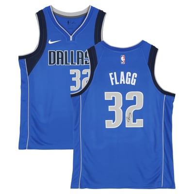 Cooper Flagg Dallas Mavericks Autographed Fanatics Authentic Nike Blue Icon Swingman Jersey 
