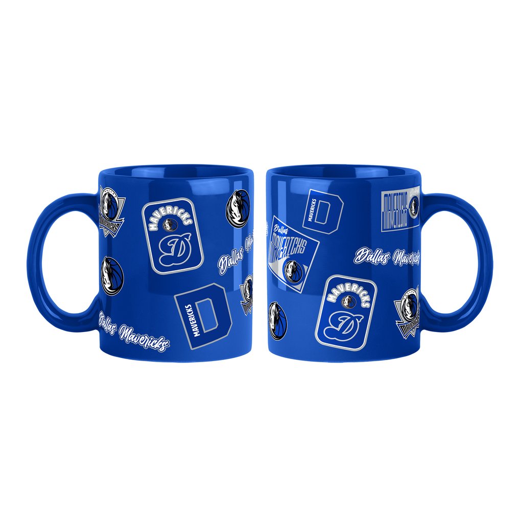 Dallas Mavericks Logo Brands 2-Pack 15oz. Color Mug Set