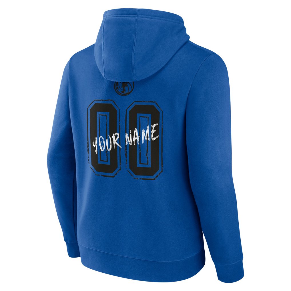 Dallas Mavericks Hustle Custom Pullover Hoodie - Blue