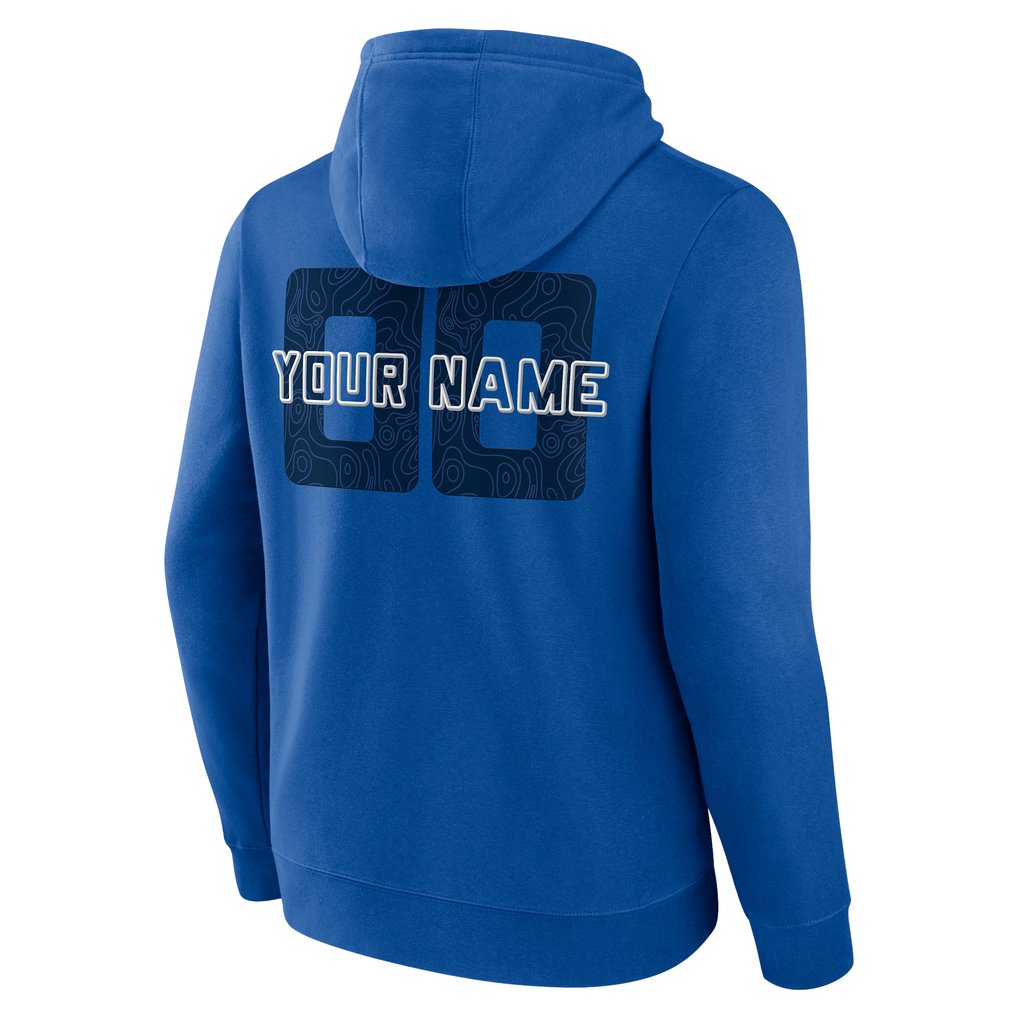 Dallas Mavericks Stellar Personalized Name & Number Pullover Hoodie - Blue
