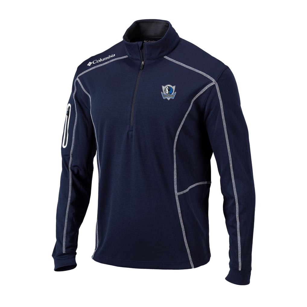 Dallas Mavericks Columbia Omni-Wick Shotgun Quarter-Zip Pullover - Navy
