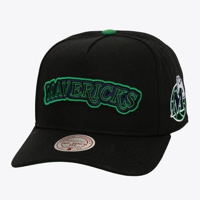  Dallas Mavericks Mitchell & Ness Class Act Pro Snapback Hat - Black