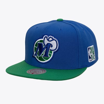  Dallas Mavericks Mitchell & Ness Hardwood Classics Legendary Home Snapback Hat - Blue