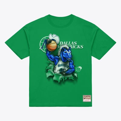 Dallas Mavericks Mitchell & Ness Breakthrough T-Shirt - Green