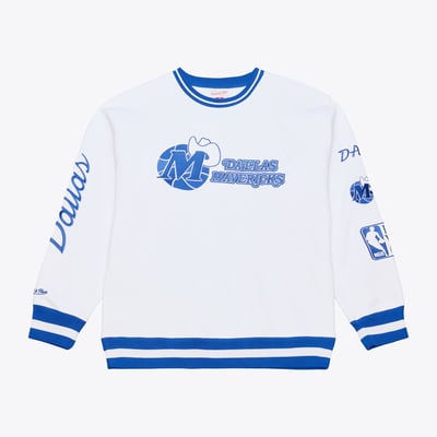 Dallas Mavericks Mitchell & Ness Arctic Fleece Sweatshirt - White
