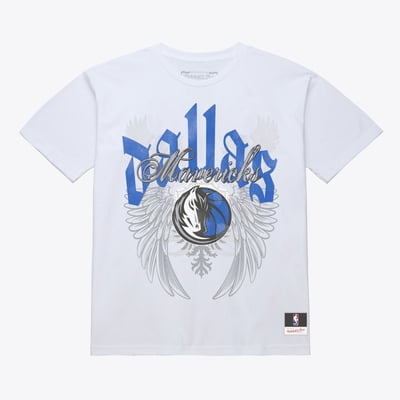 Dallas Mavericks Mitchell & Ness Old English Classic T-Shirt - White