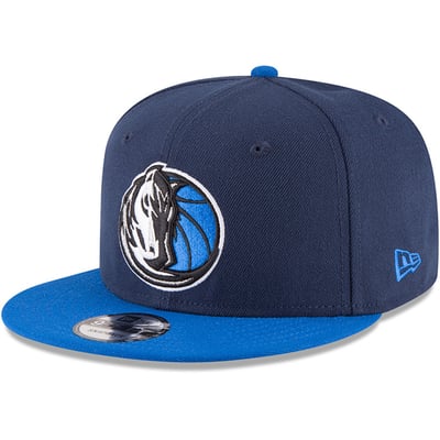 Dallas Mavericks New Era 2-Tone 9FIFTY Adjustable Snapback Hat - Navy/Blue