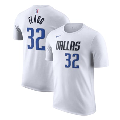 Cooper Flagg Dallas Mavericks Nike 2025 NBA Draft First Round Pick Association Edition Name & Number T-Shirt - White