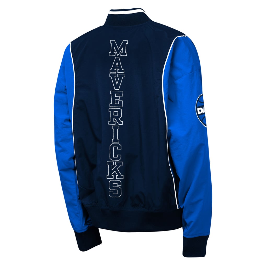 Dallas Mavericks Outerstuff Youth Two-Pointer Full-Zip Windbreaker - Navy/Blue
