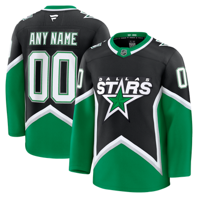  Dallas Stars Fanatics Alternate Premium Custom Jersey - Black
