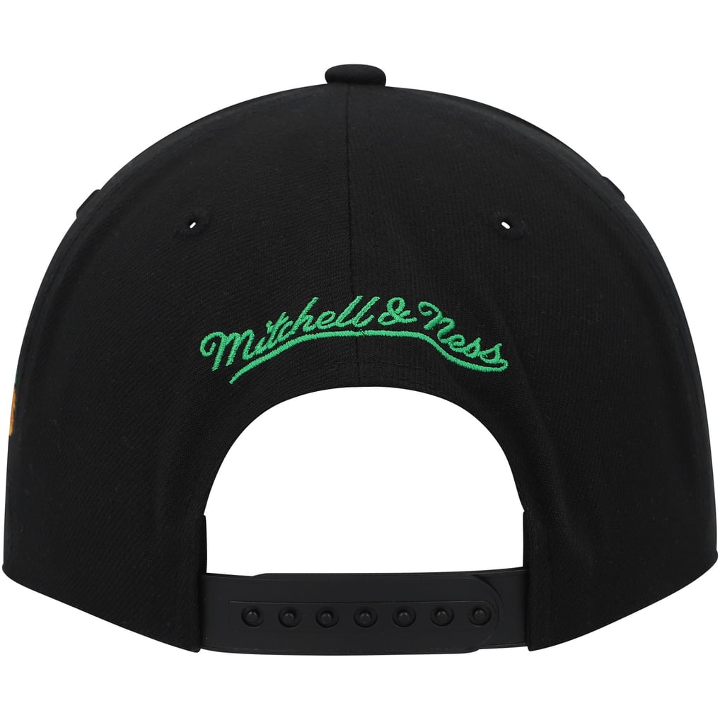 Dallas Stars Mitchell & Ness Core Team Script 2.0 Snapback Hat - Black