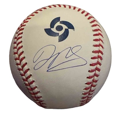 Daniel Palencia Venezuela Baseball Autographed 2026 WBC Logo Baseball