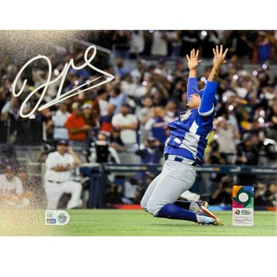 Daniel Palencia Venezuela Baseball Autographed 8" x 10" 2026 World Baseball Classic Last Out Photograph