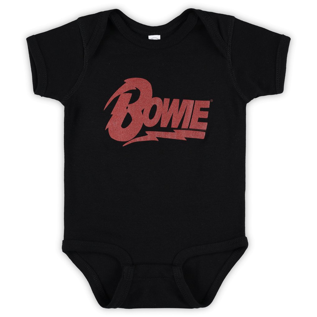 David Bowie Infant Logo Bodysuit - Black
