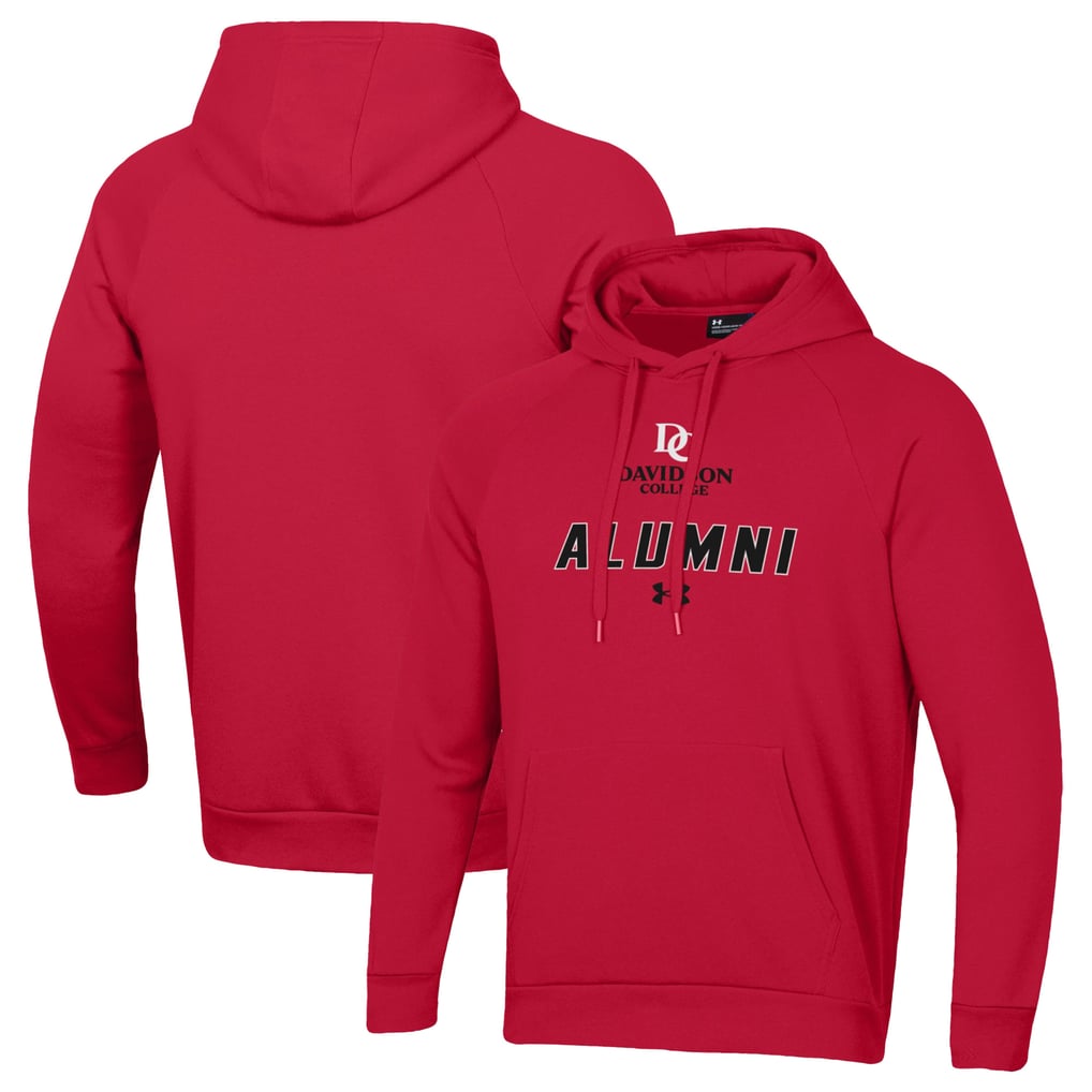 Davidson Wildcats Under Armour Alumni Rival Fleece Pullover Hoodie - Red