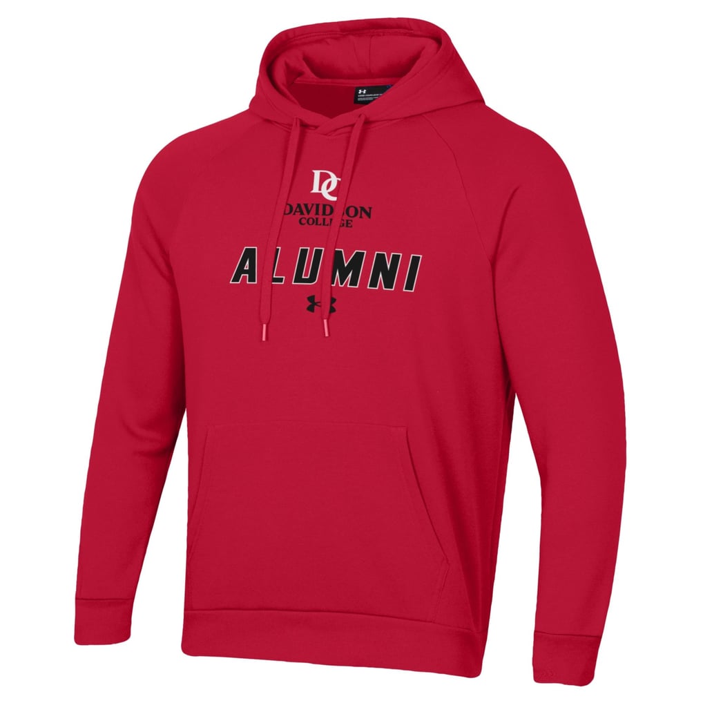 Davidson Wildcats Under Armour Alumni Rival Fleece Pullover Hoodie - Red