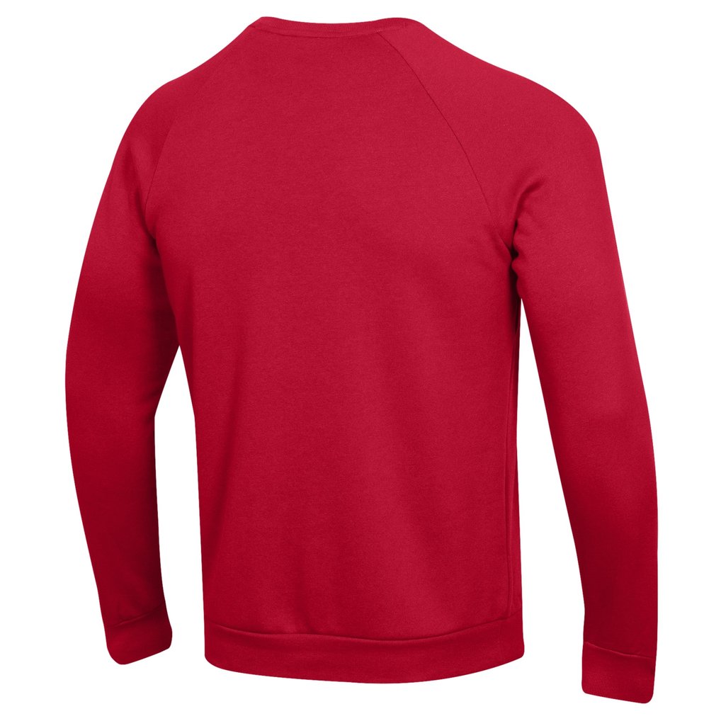 Davidson Wildcats Under Armour Volleyball Rival Fleece Raglan Pullover Sweatshirt - Red