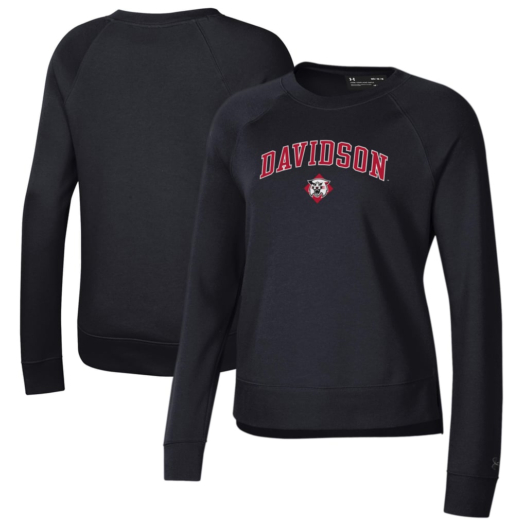 Davidson Wildcats Under Armour Women's All Day Pullover Sweatshirt - Black