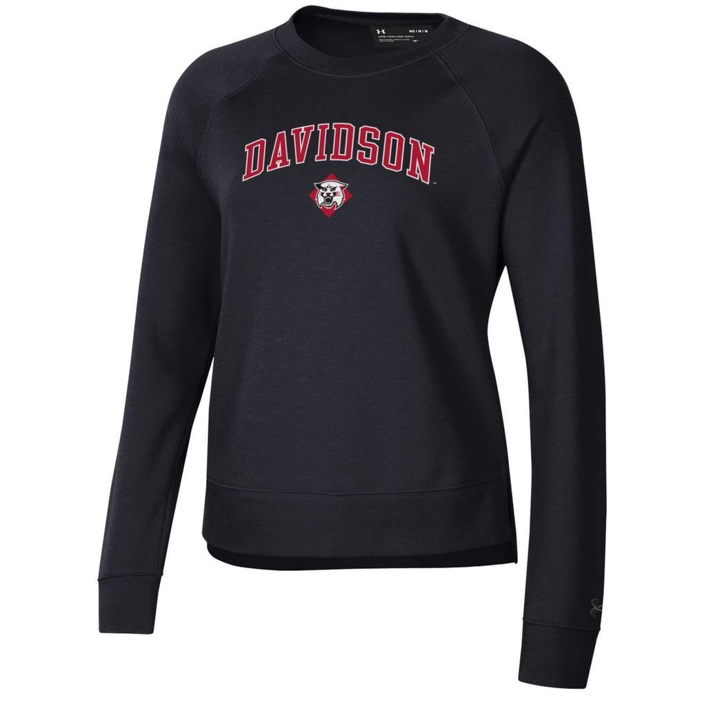 Davidson Wildcats Under Armour Women's All Day Pullover Sweatshirt - Black