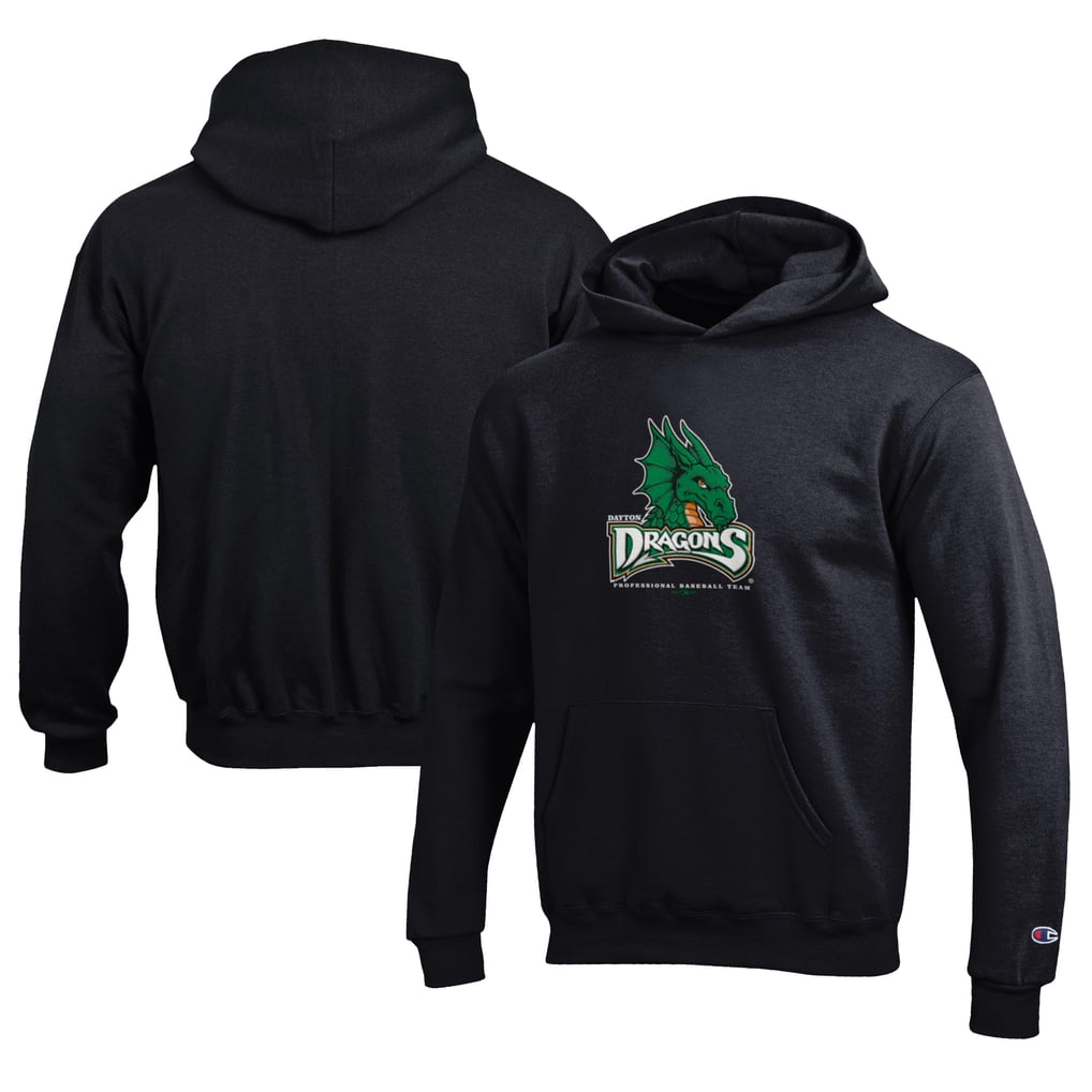 Dayton Dragons Champion Youth Eco Powerblend Pullover Hoodie - Black