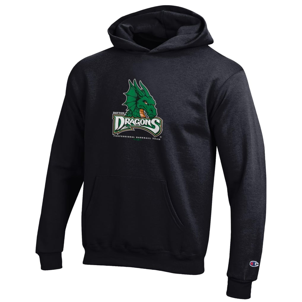 Dayton Dragons Champion Youth Eco Powerblend Pullover Hoodie - Black