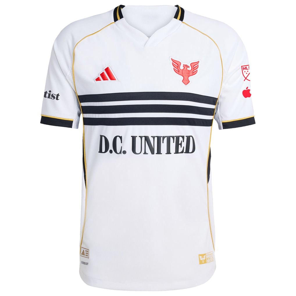 D.C. United adidas 2025 Third Authentic Custom Jersey - White