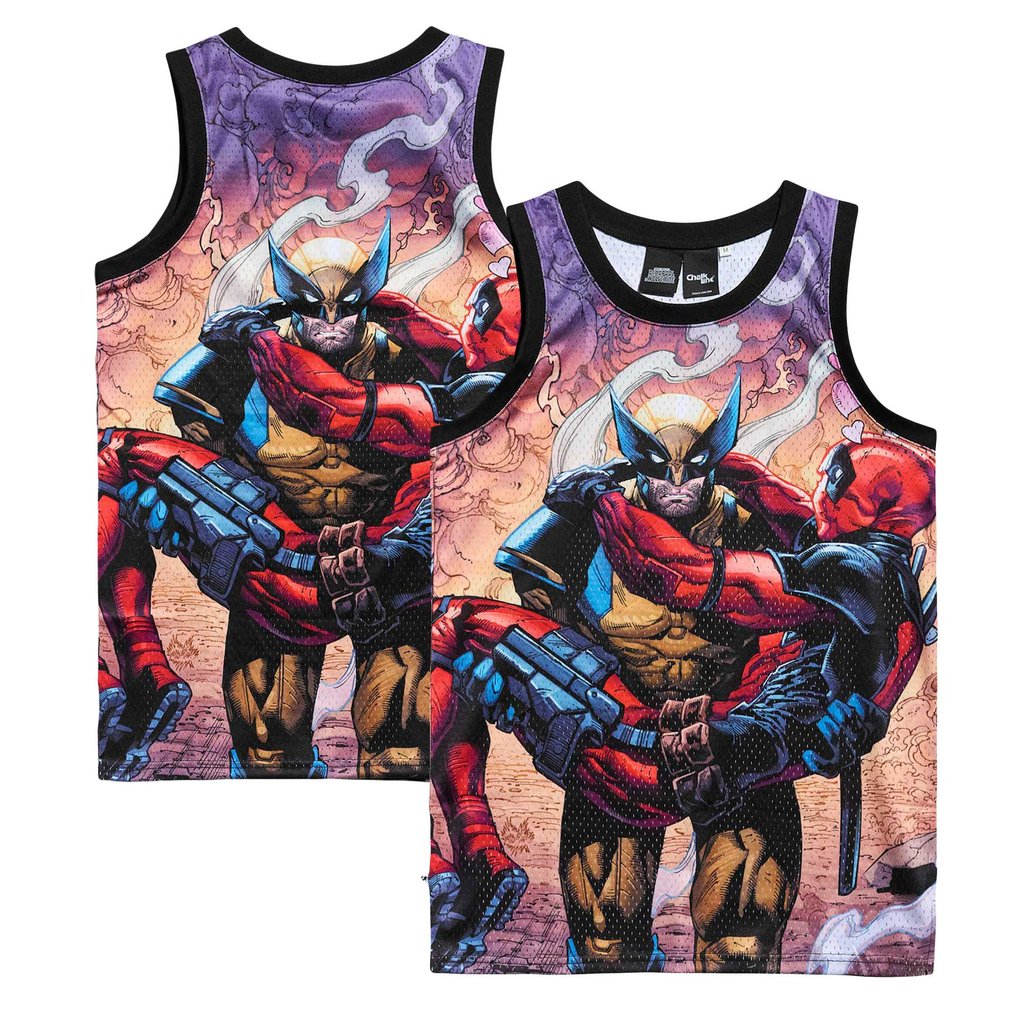 Deadpool & Wolverine Chalk Line Besties Venice Jersey